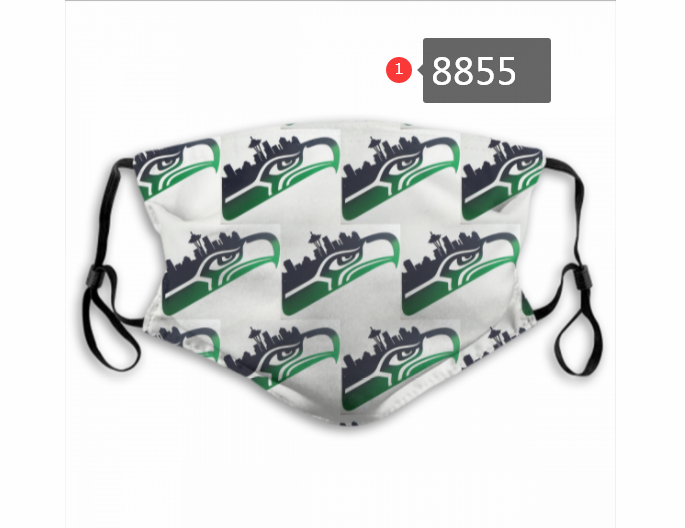 2020 Seattle Seahawks3 Dust mask with filter->nfl dust mask->Sports Accessory